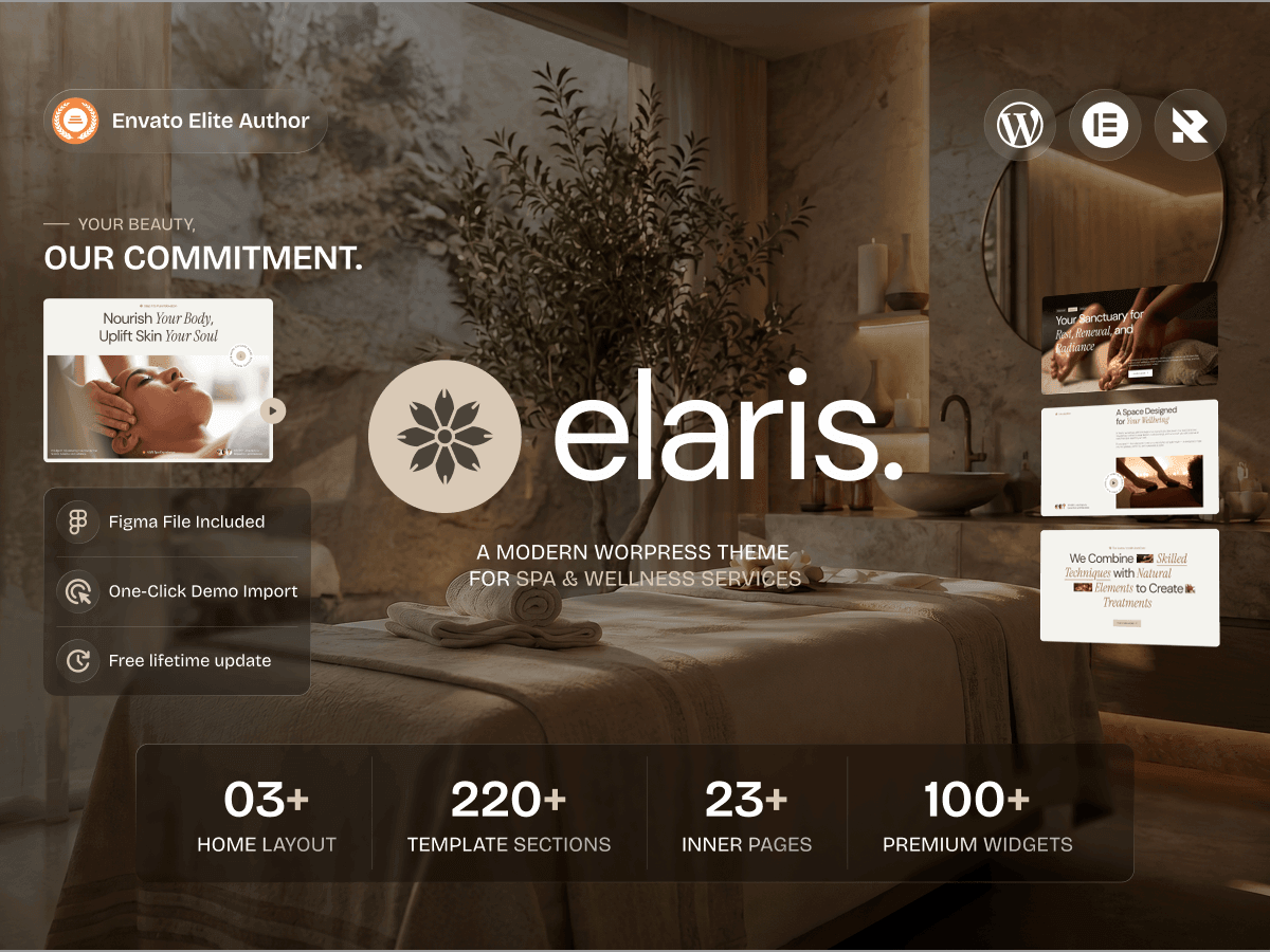 Elaris – SPA & Wellness Services WordPress Theme
