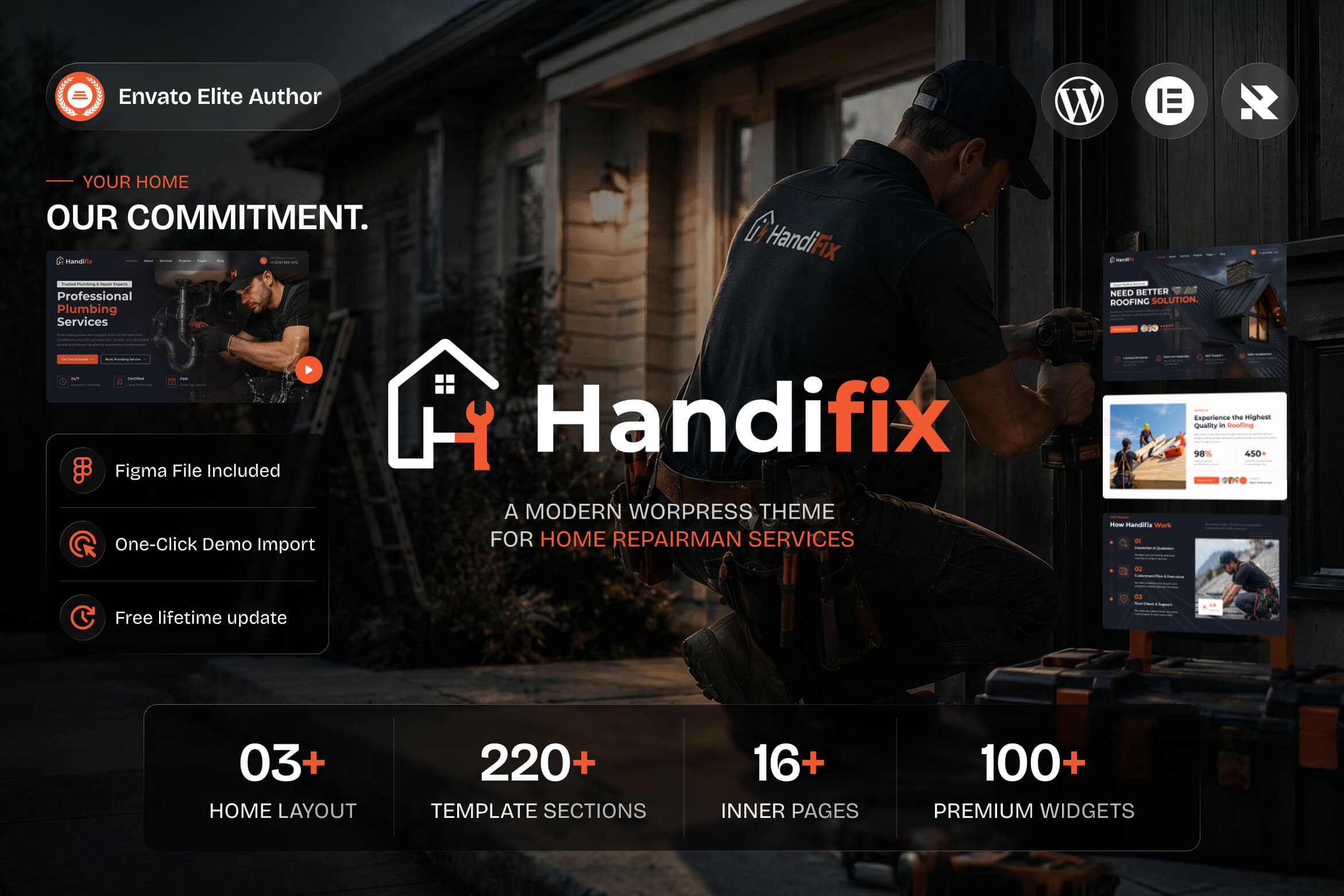 Handifix - Home Services & Multi-Skilled Repairman WordPress Theme